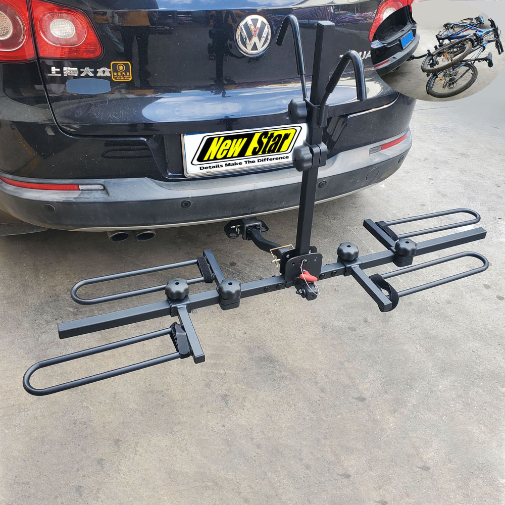 OEM manufacturer 90lbs platform style car suv sedan rack 2 dirt bike hitch mounted bicycle carrier