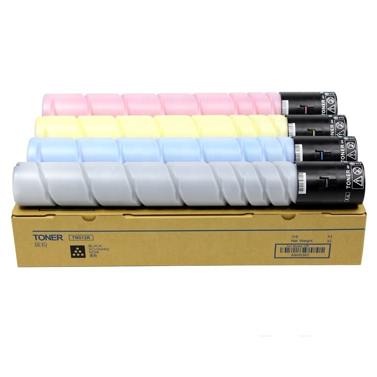 Manufactures Empty Full Toner Cartridge Wholesale TN512 For  Konica Minolta Bizhub C454 C554 printer machine toner refill powder