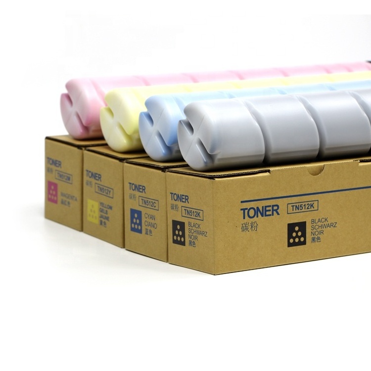 Manufactures Empty Full Toner Cartridge Wholesale TN512 For  Konica Minolta Bizhub C454 C554 printer machine toner refill powder