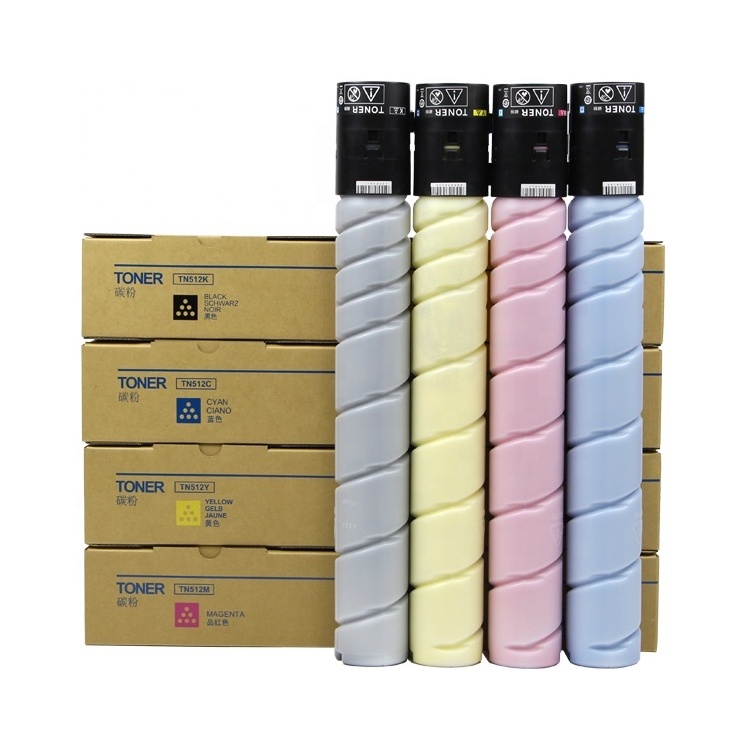 Manufactures Empty Full Toner Cartridge Wholesale TN512 For  Konica Minolta Bizhub C454 C554 printer machine toner refill powder