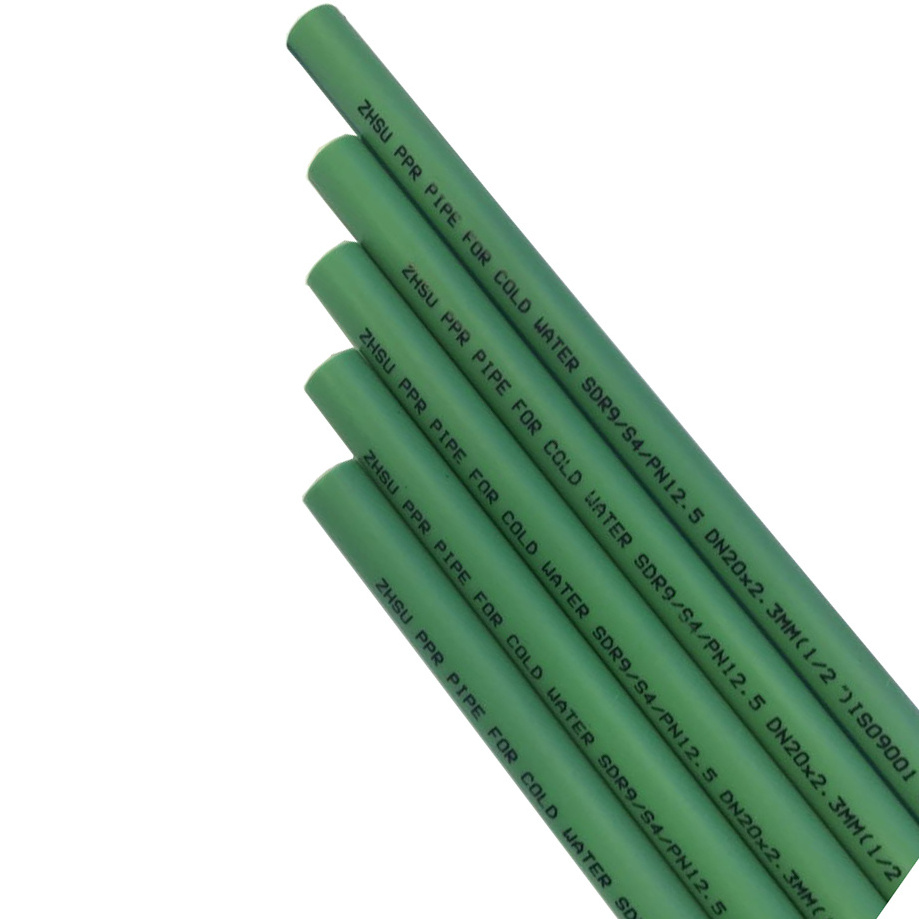 China supplier Green polypropylene pipe pn25 50mm ppr  pipe