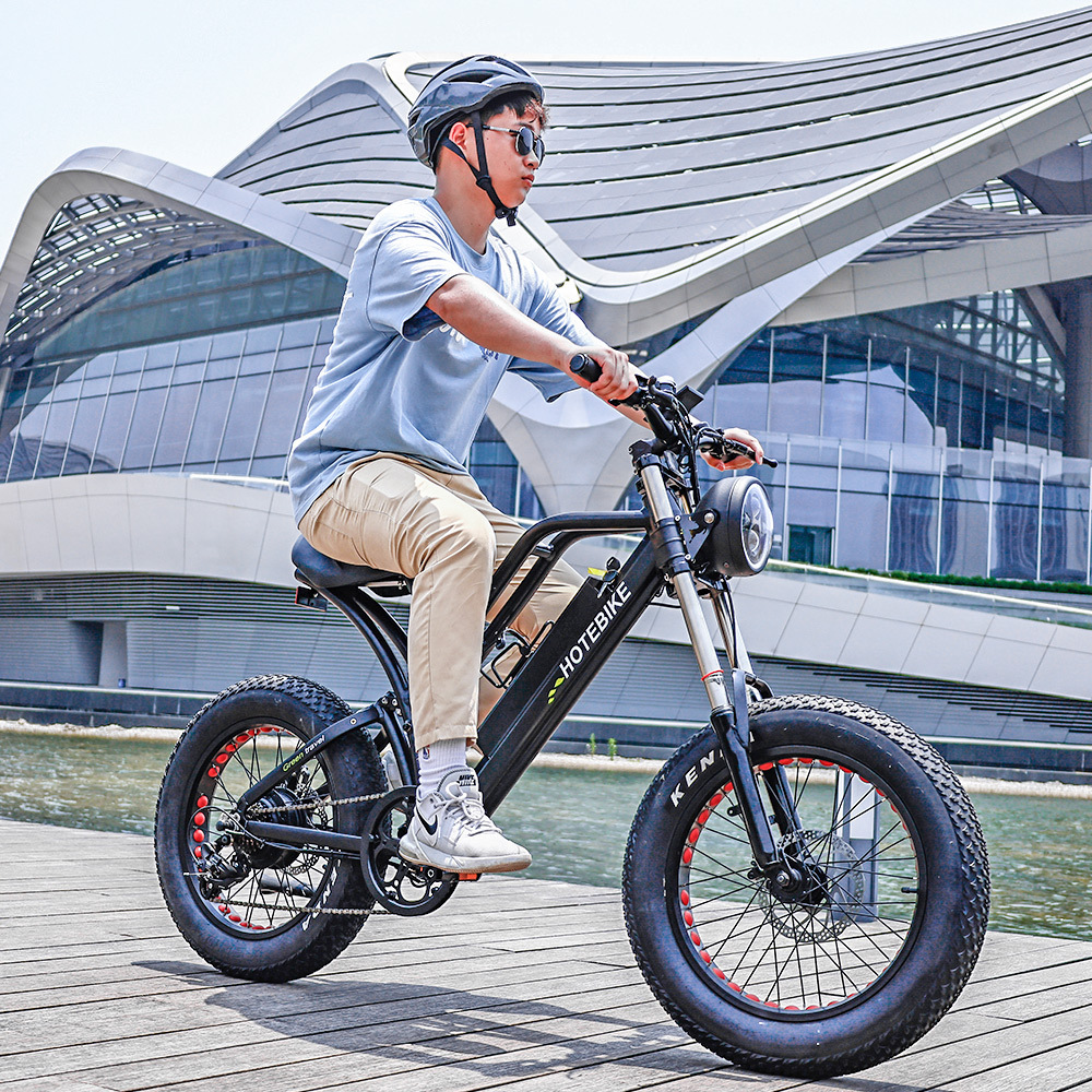 750w electric fatbike 20inch fat tire beach cruise 1000w ebike 36V 48V 250W 350W 500W electric mountain bike