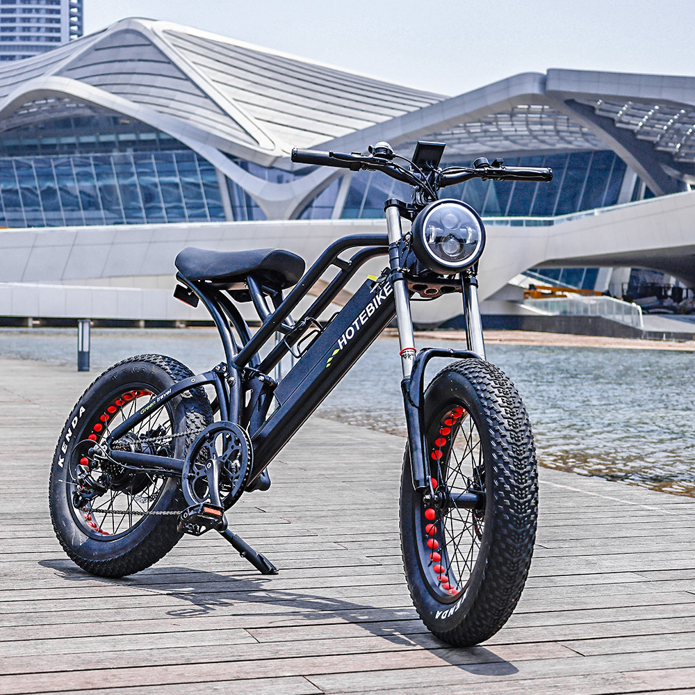 750w electric fatbike 20inch fat tire beach cruise 1000w ebike 36V 48V 250W 350W 500W electric mountain bike