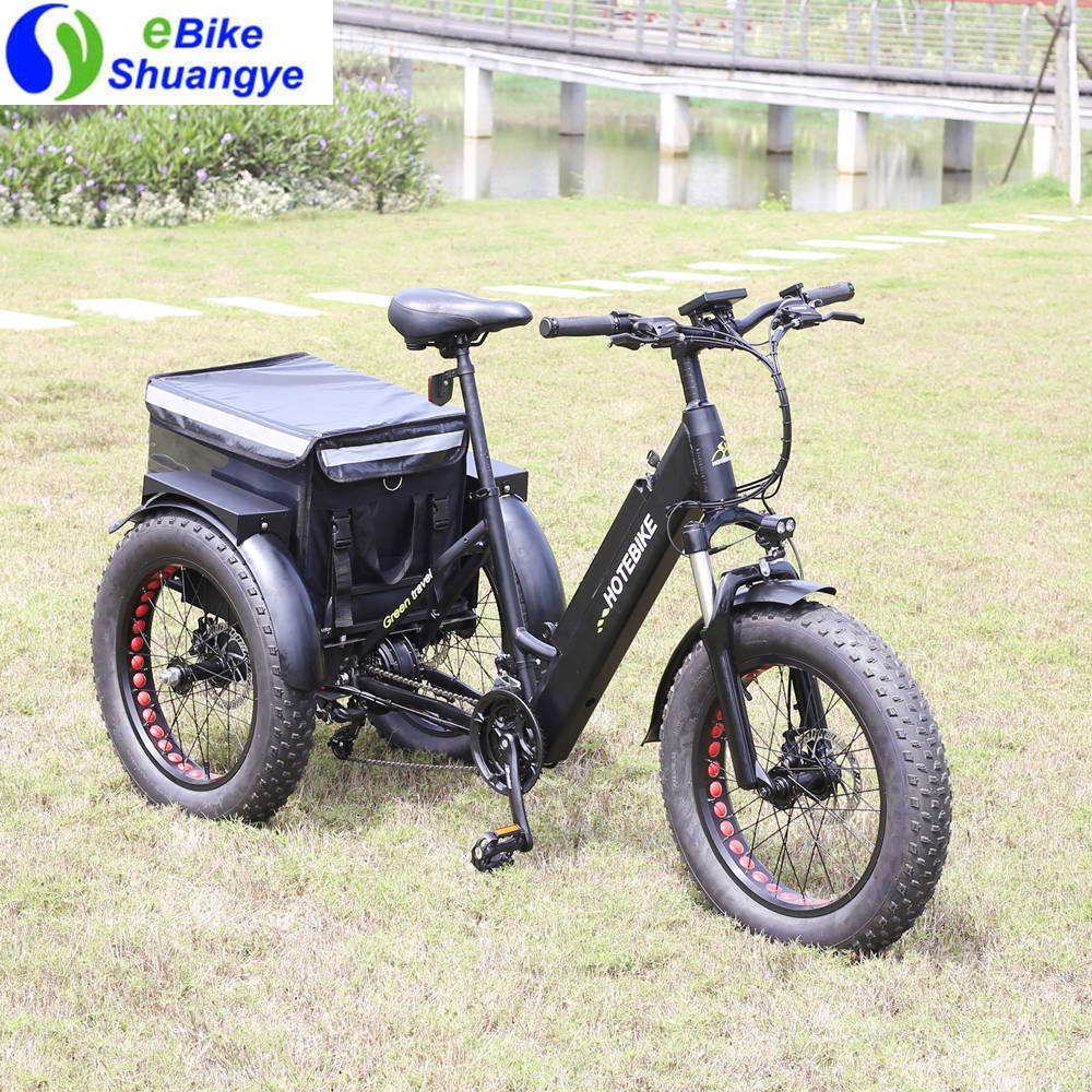 3 wheel electric tricycle 36V 48V electric bike 250w 350w 500w 750w motor solar cargo electric tricycle bicycle