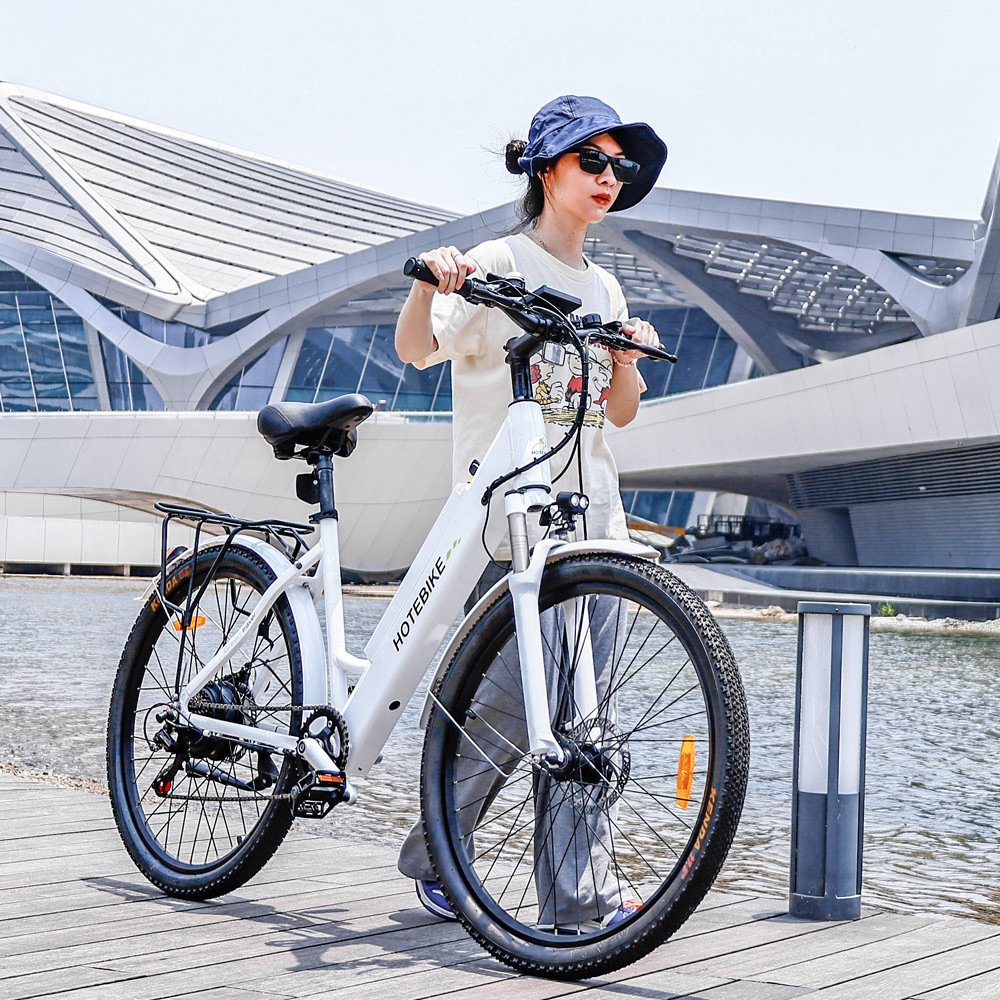 HOTEBIKE electric bike A5AH26 26 inch urban step through electric city bike 250W 350W 500W 750w long range ebike in eu warehouse