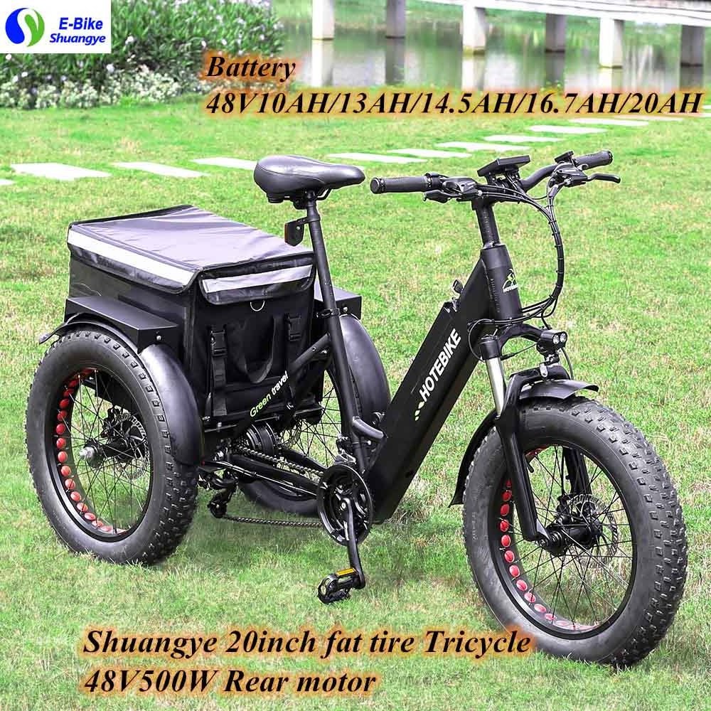 3 wheel electric tricycle 36V 48V electric bike 250w 350w 500w 750w motor solar cargo electric tricycle bicycle