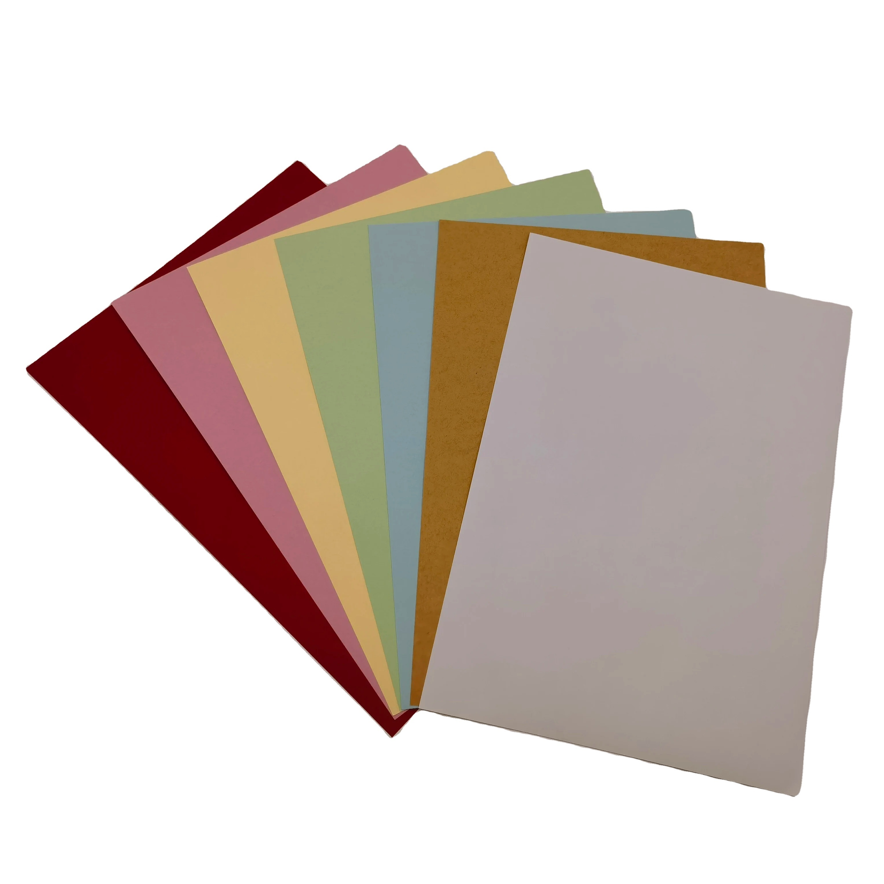 Mixed Color Coated Paper A4 Matte Colorful Label Stickers 25 Sheets Color Cardstock Self-adhesive Matte  Synthetic paper