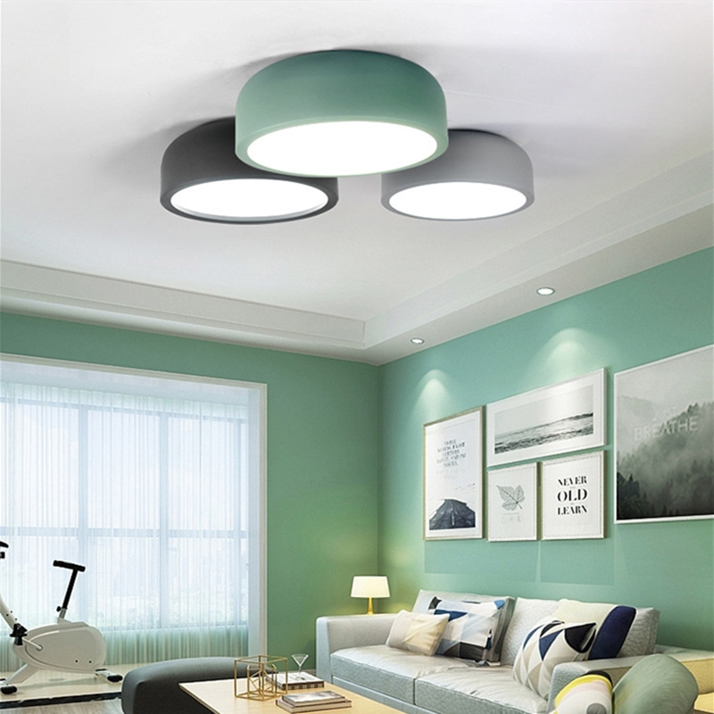 Office home led e27 round modern suspended ceiling lightings fixture