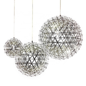 Modern Chrome Sparkle Ceiling Lights Chandeliers Firework Mall Hotel Lobby Spark Ball Globe Chandelier Stair Pendant Lights LED