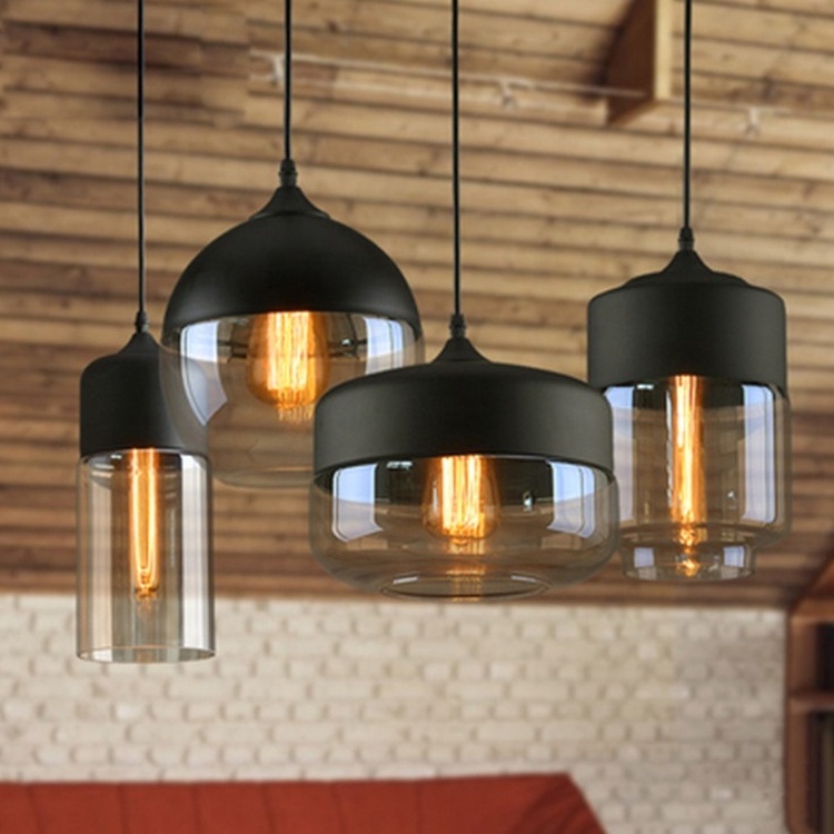 Moden Decorative glass pendant light Nordic style design light pendant E27 Lighting Fixture