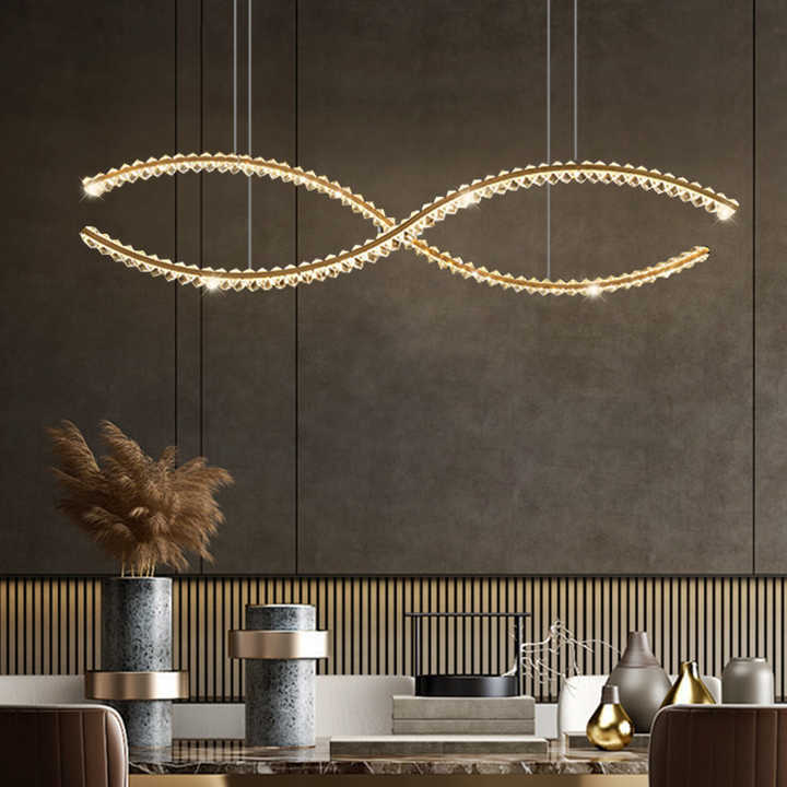 Modern Crystal Chandelier Lamp Pendant for Dining Room Crystal Chandelier Ceiling Luxury Hanging Lights