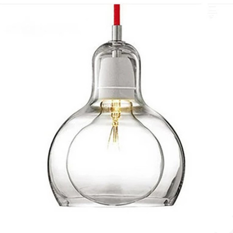 Restaurant Bar Kitchen Lighting Fixtures Modern Minimalist Glass Pendant Light