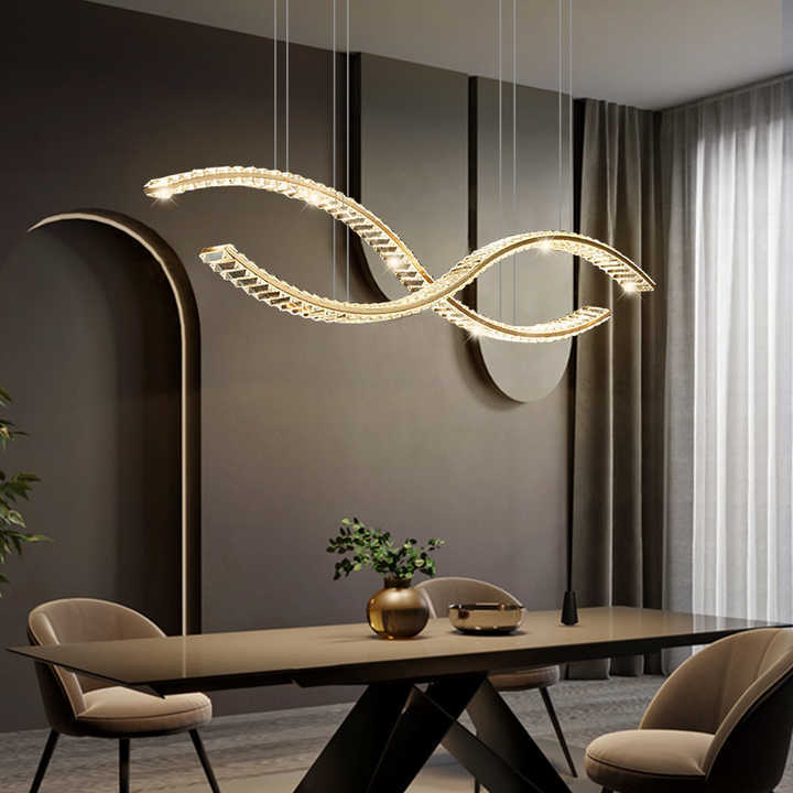 Modern Crystal Chandelier Lamp Pendant for Dining Room Crystal Chandelier Ceiling Luxury Hanging Lights