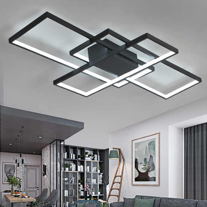 Modern Ceiling Lights Indoor Acrylic LED Square Ceiling Light Fixture Decoration Chandelier Modern for Living Room