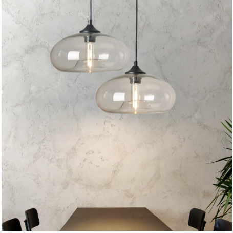 New Simple Modern Contemporary hanging 6 Color Glass ball Pendant Lamp Lights Fixtures e27 for Kitchen Restaurant Cafe Bar