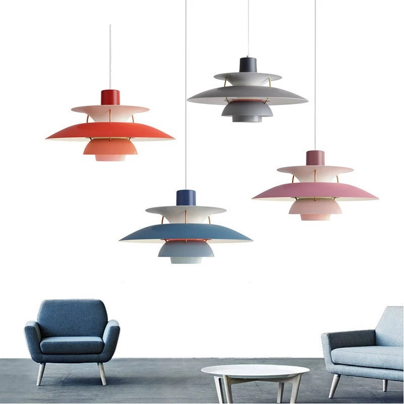 Modern design Pendant Light Colorful Umbrella shape Led Suspend lamp for Living room Parlor Foyer Lustres Lampadario Luminaire