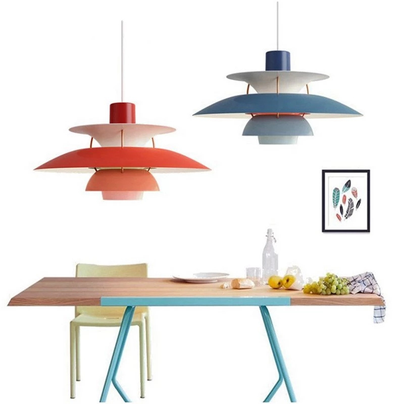 Modern design Pendant Light Colorful Umbrella shape Led Suspend lamp for Living room Parlor Foyer Lustres Lampadario Luminaire