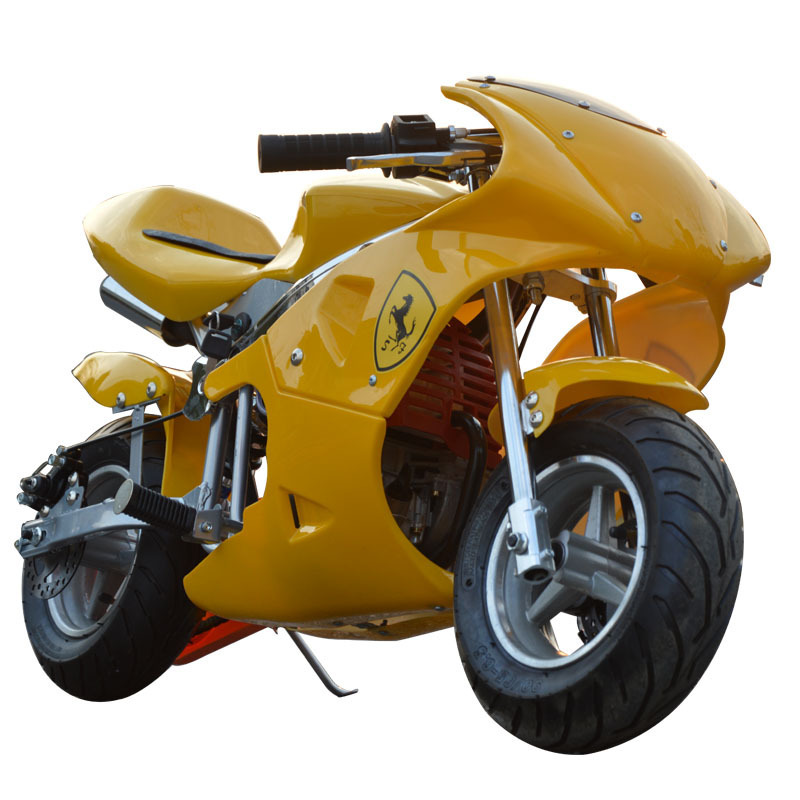 Top sell 49cc Children's small sports car scrambling motorcycle electric motor kids electric mini pocket bike