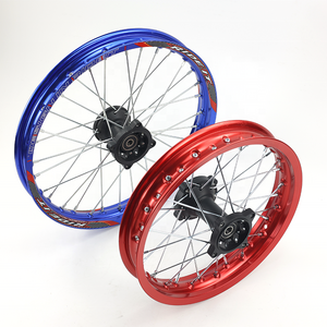 Pit bike Aluminum Alloy Wheel Rim with C Style Hub 12mm 15mm Axle 1.85-14 inch 1.60-17 Inch front Rear Wheel Assy