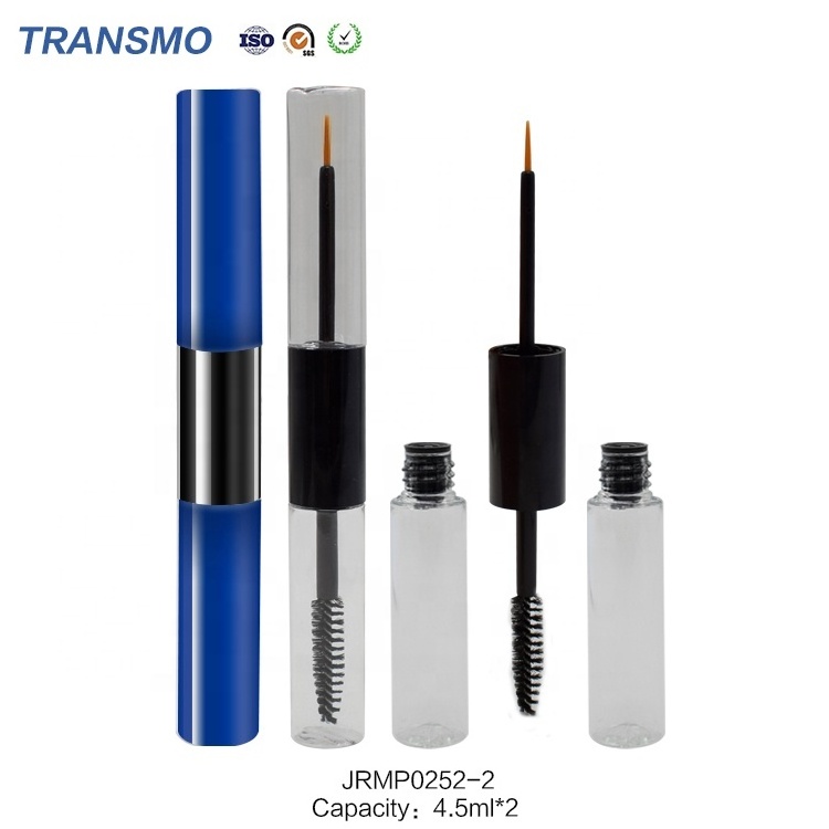 Wholesale Empty Mascara Tube Container 4.5ml Double Ended Mascara Tube Custom Plastic Empty Eyeliner Mascara Bottle