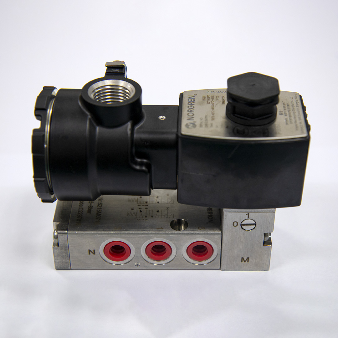 NORGREN 6215M0710 Lndirect Solenoid Actuated Spool valve 24 VDC 6215M Inline NAMUR Series 3/2 Way 5/2 Way 1/4 NPT Solenoid Valve