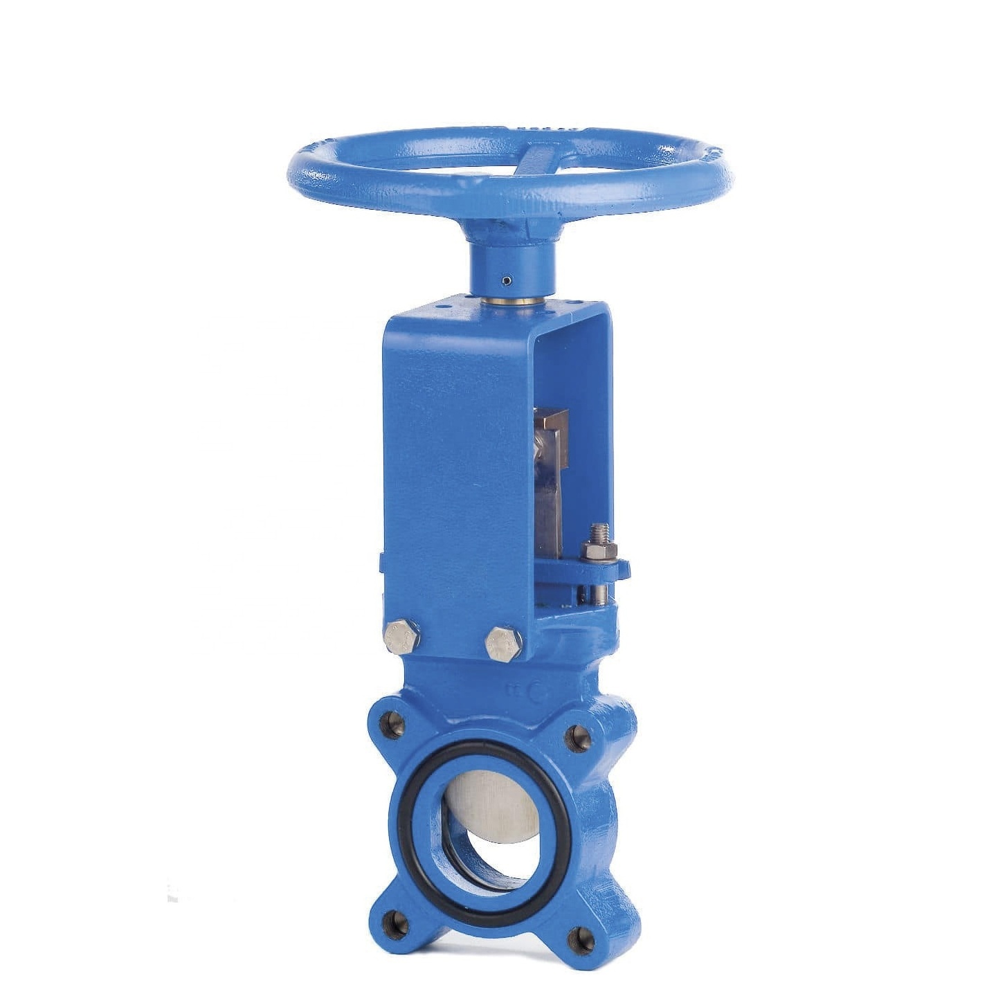 ZHTV NPS2~36 Knife Gate Valve Zero Cavities  Zero Turbulence Stainless Steel Full Port Design Abrasive Fluids Knife Gate Valve