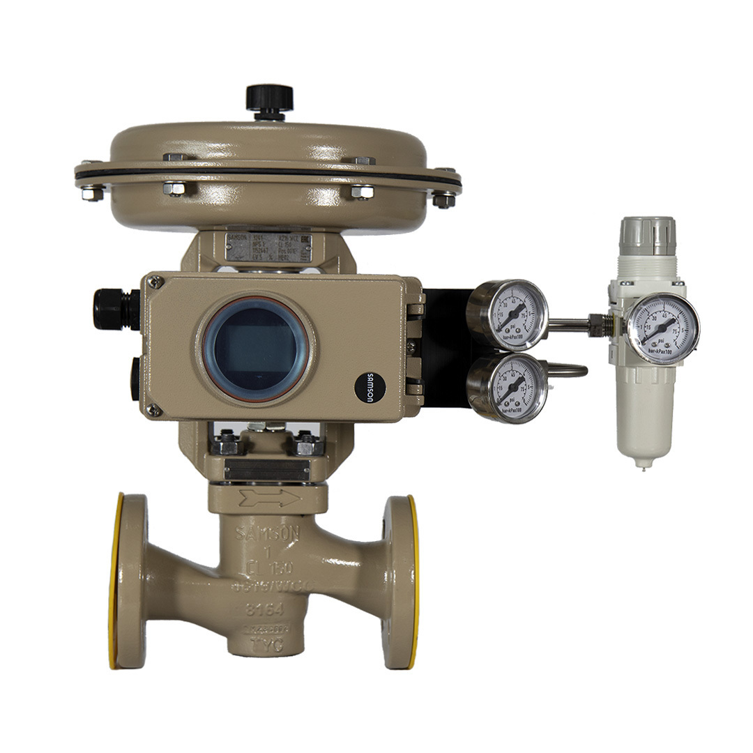 SAMSON 3241 Globe Valves and 3271 Pneumatic Actuators 3730-3 Positioner Low-Pressure Throttling Cryogenic Service Control Valves