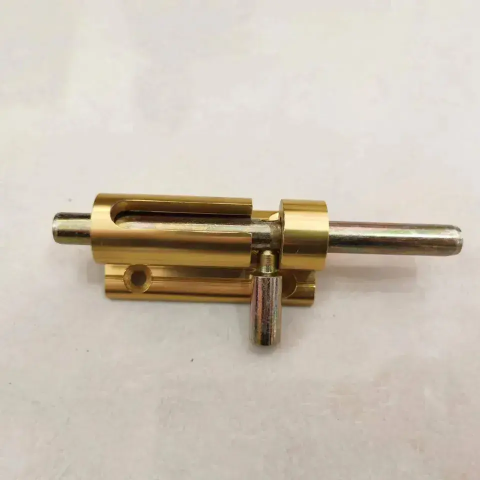 High Quality Security Anti-Theft Sliding Flush Brass Barrel Tower Door Bolt