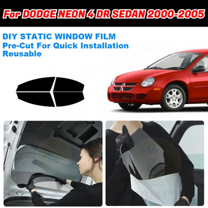 ZHUAIYA Car Window Tint Removable precut window tint film For DODGE NEON 4 DR SEDAN 2000-2005