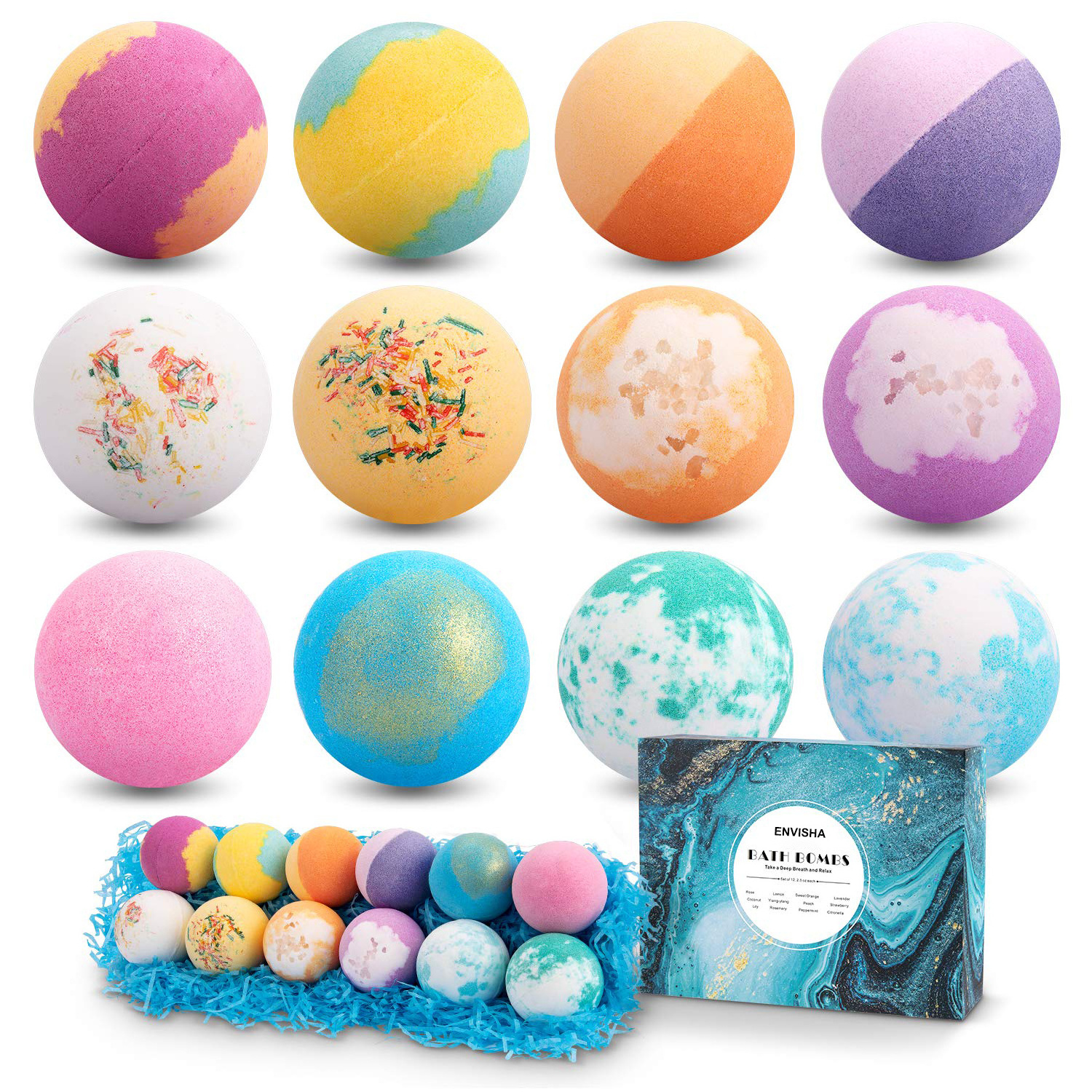 Wholesale Handmade Bath Bombs Bubble Fizzer Home SPA Soap Moisturize Sea Salt Rose Essential oil Bathbombs