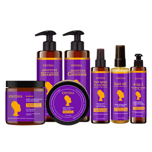 Herbal AfricanAnti Breakage African Curly Hair Care Gift Set Shampoo And Conditioner Set For Dry Damaged Hair