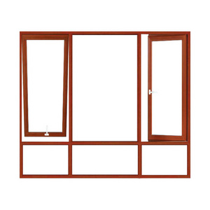 2022 Hot Sale Sectional Design Aluminum Casement  window bay window Tempered Glaze Glass Windows From China