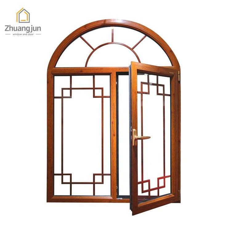 Modern Thermal Break Aluminum Arch Window Grill Design thermal break aluminum window