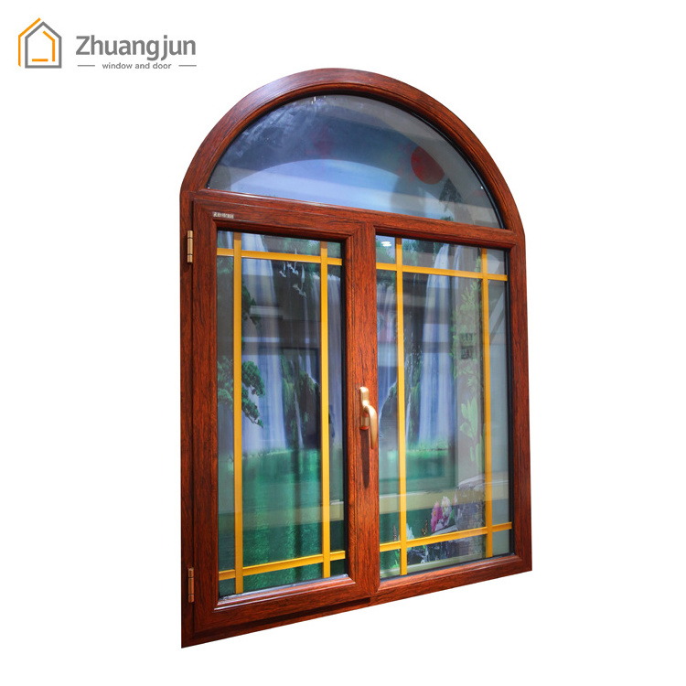 Modern Thermal Break Aluminum Arch Window Grill Design thermal break aluminum window