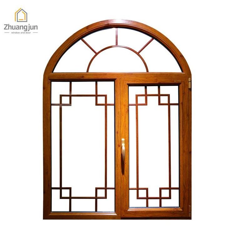 Modern Thermal Break Aluminum Arch Window Grill Design thermal break aluminum window