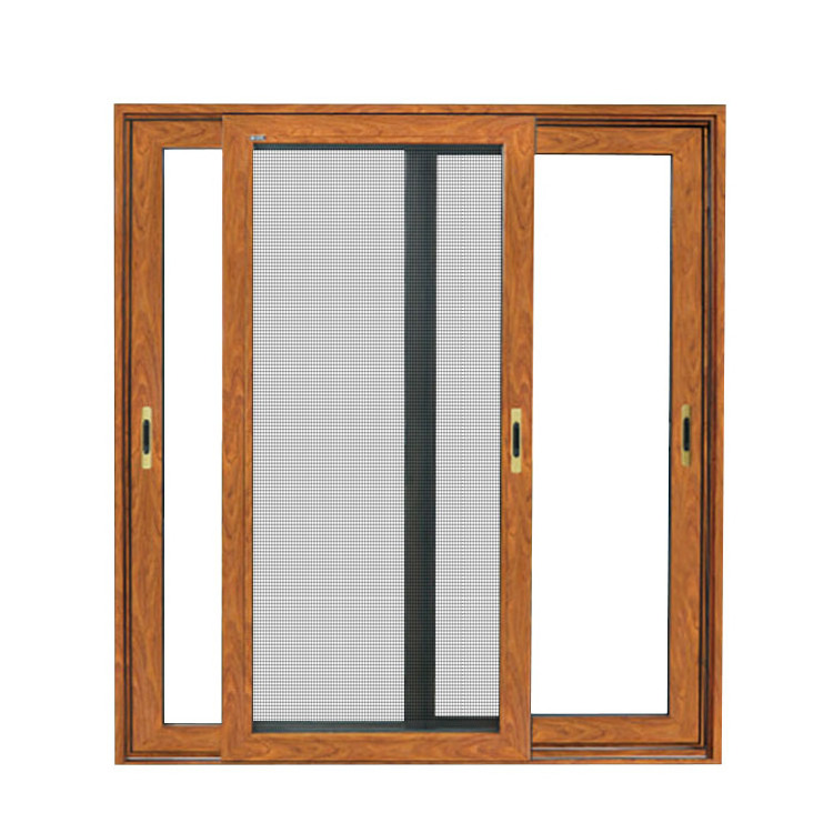 Aluminum mosquito net frame sliding window