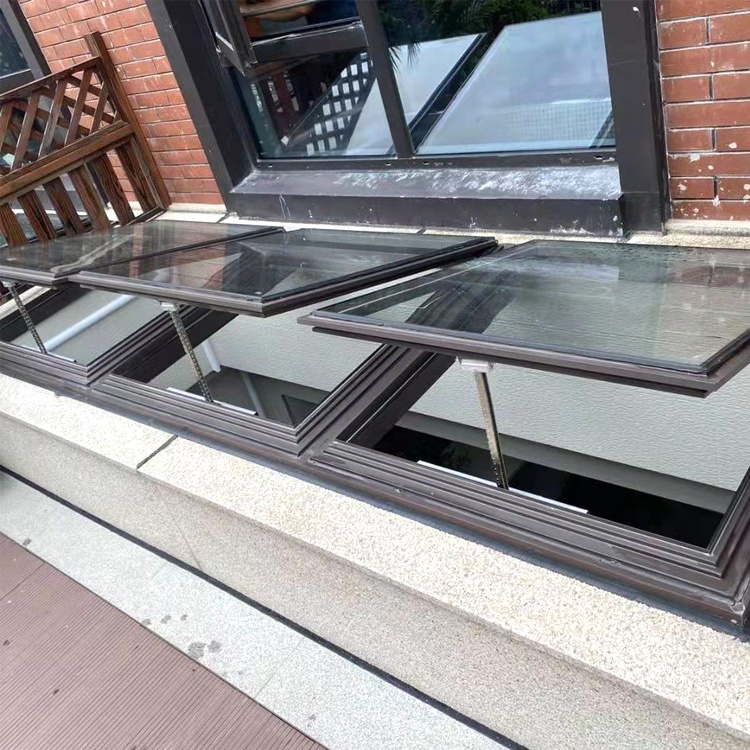 Aluminium Skylight Double Glazing remote control hot sale skylight roof window Aluminium Roof Glass Top Open