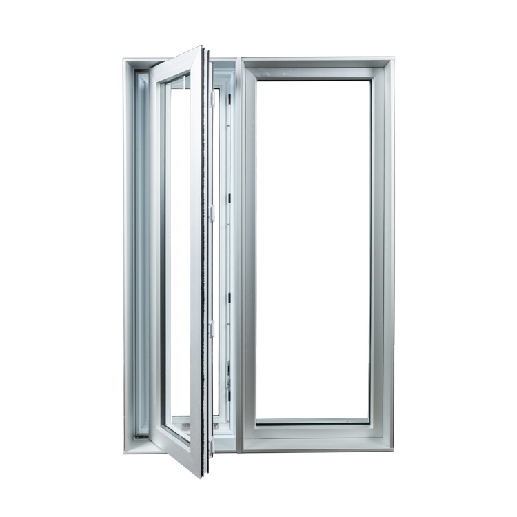 Wholesale  Exterior High Quality UPVC PVC Casement Windows With Tempered Glass