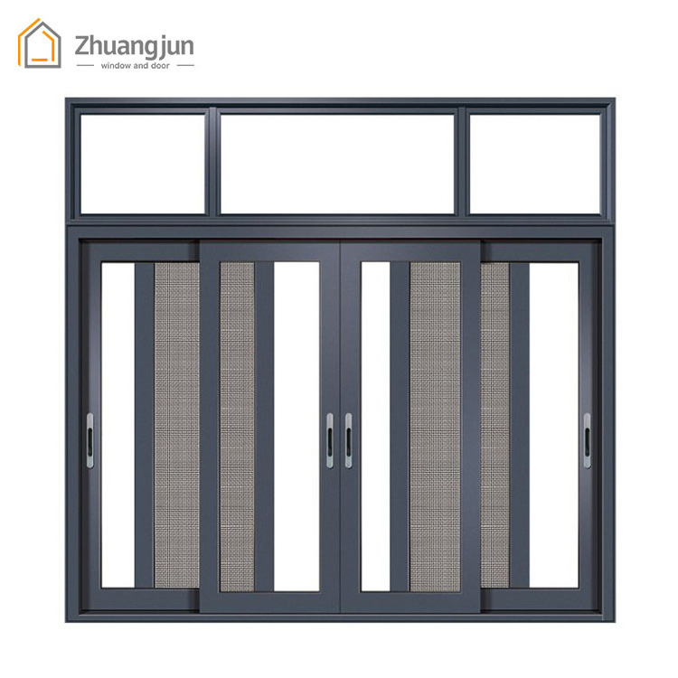 Aluminum mosquito net frame sliding window