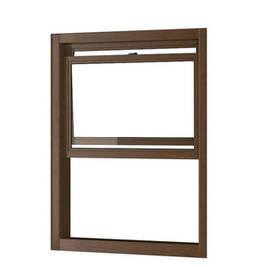 Two track aluminum up down sliding window vertical sliding glass window