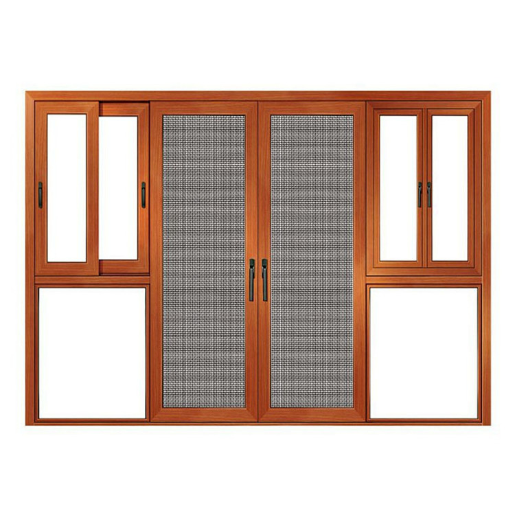 Aluminum soundproof french door casement doors for sale