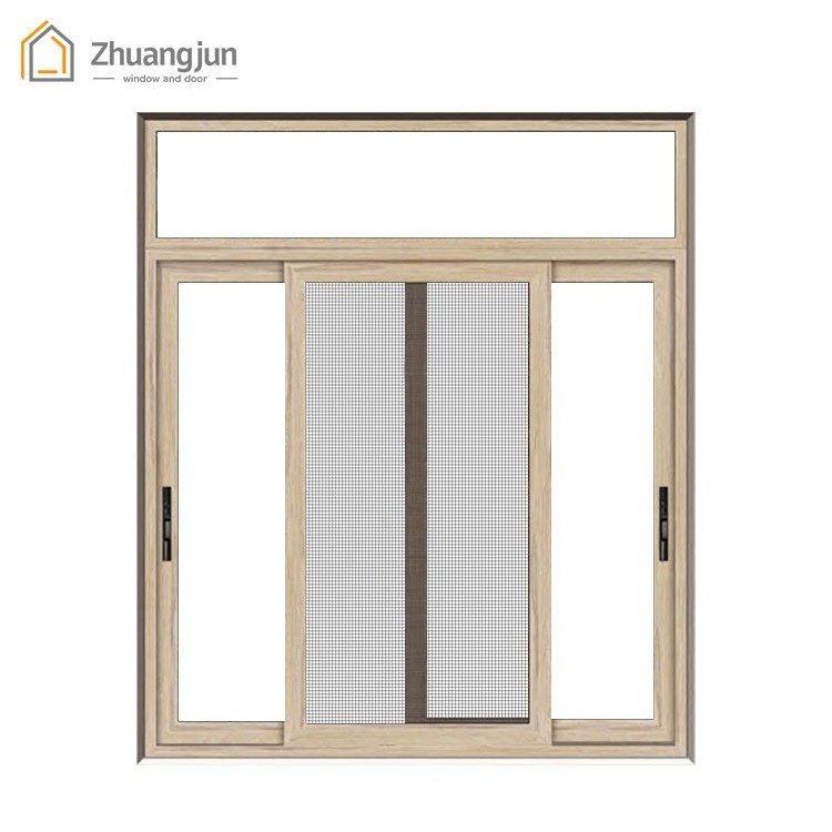 Aluminum mosquito net frame sliding window