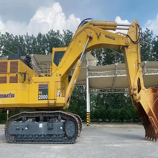 Large equipment earthmoving machinery 200 tons of original Used Komatsu 2000 heavy excavator quality and cheap free after sale