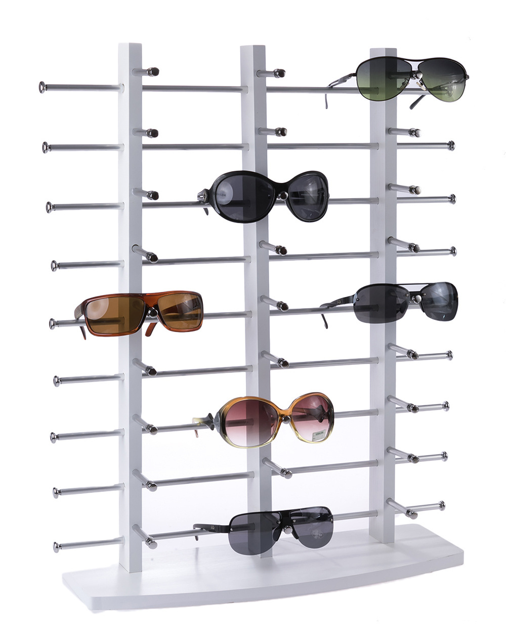 Large Counter Top  Wood 27 Pairs Wooden Spectacle Sunglasses Eyewear Eye Glasses Display Holder Stand Rack