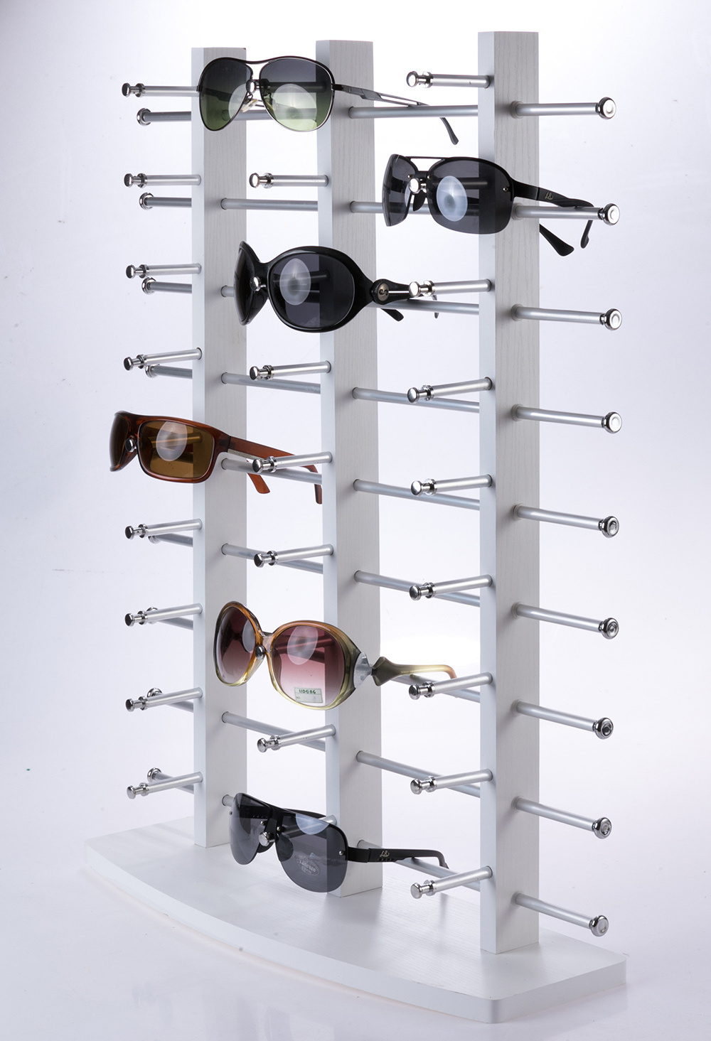 Large Counter Top  Wood 27 Pairs Wooden Spectacle Sunglasses Eyewear Eye Glasses Display Holder Stand Rack