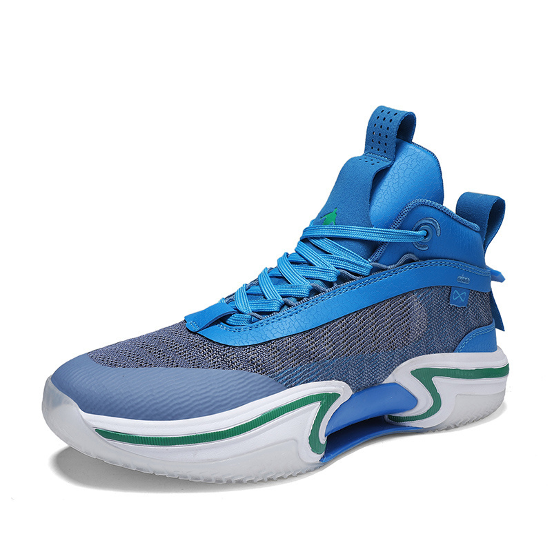 Jianer Latest New Model Wear-resisting Shoes Fashion Custom Basketball Shoes Lace-up Men Basketball Shoe