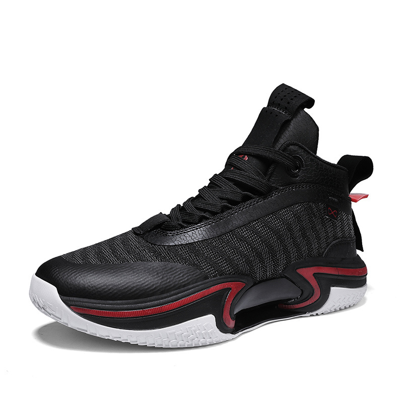 Jianer Latest New Model Wear-resisting Shoes Fashion Custom Basketball Shoes Lace-up Men Basketball Shoe