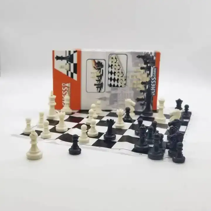 Wholesale 2024 Desk Gaming Playing Plastic Pieces Toy International Chess Board Games Puzzle Set For Kids