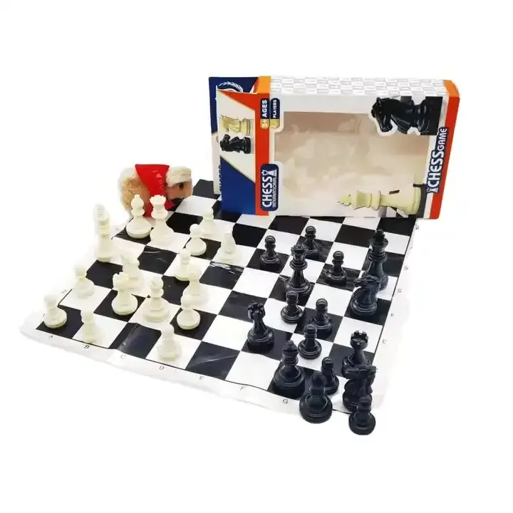 Wholesale 2024 Desk Gaming Playing Plastic Pieces Toy International Chess Board Games Puzzle Set For Kids