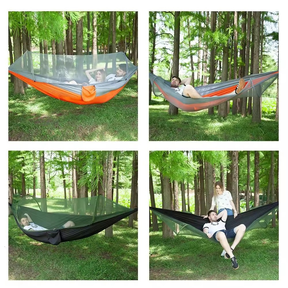 wholesale Portable Hammock with Mosquito Net Hammock and Waterproof Canopy